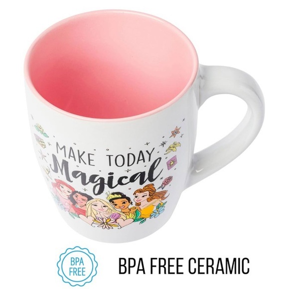 Silver Buffalo Disney Princess Magical Jumbo Curved Ceramic Mug, 25 Ounces - Picture 3 of 5